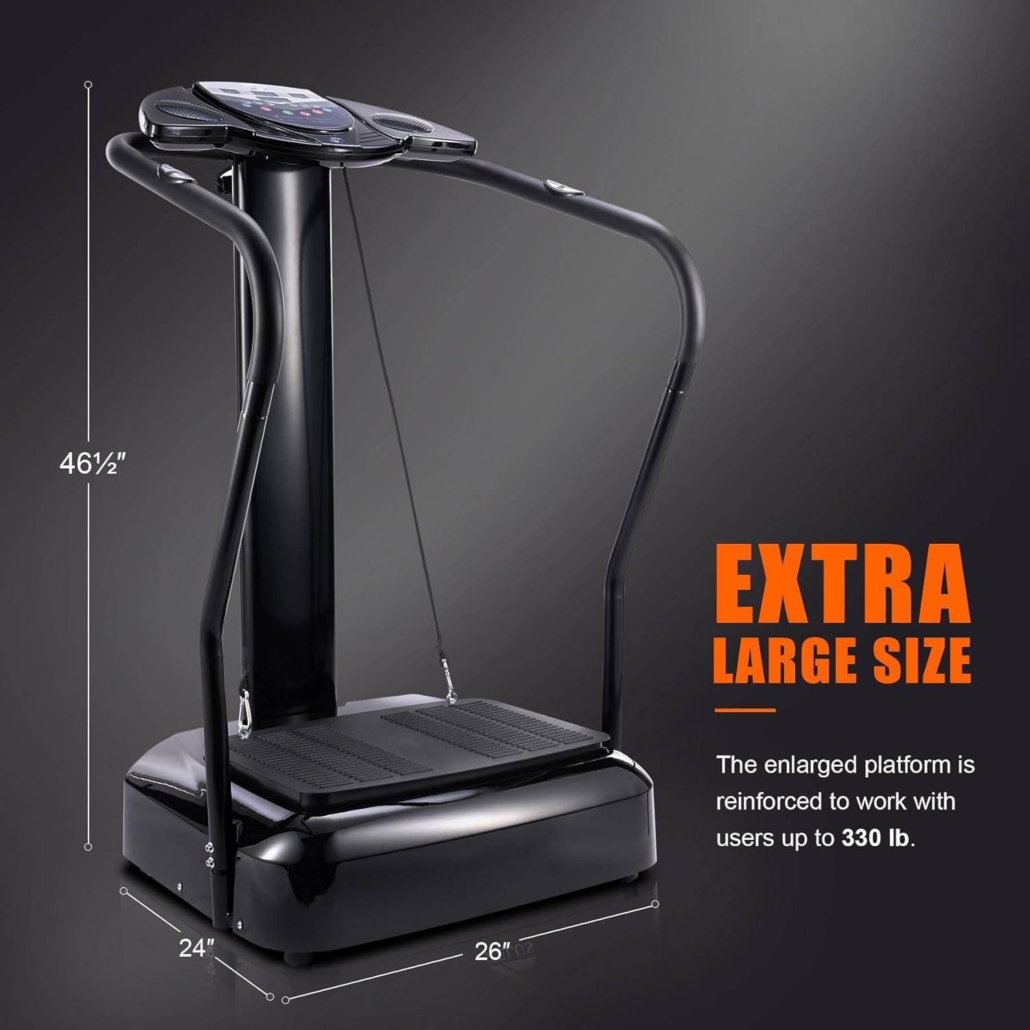 image2000W Whole Body Vibration Platform Exercise Machine with MP3 Player 180 Speed Levels Platform