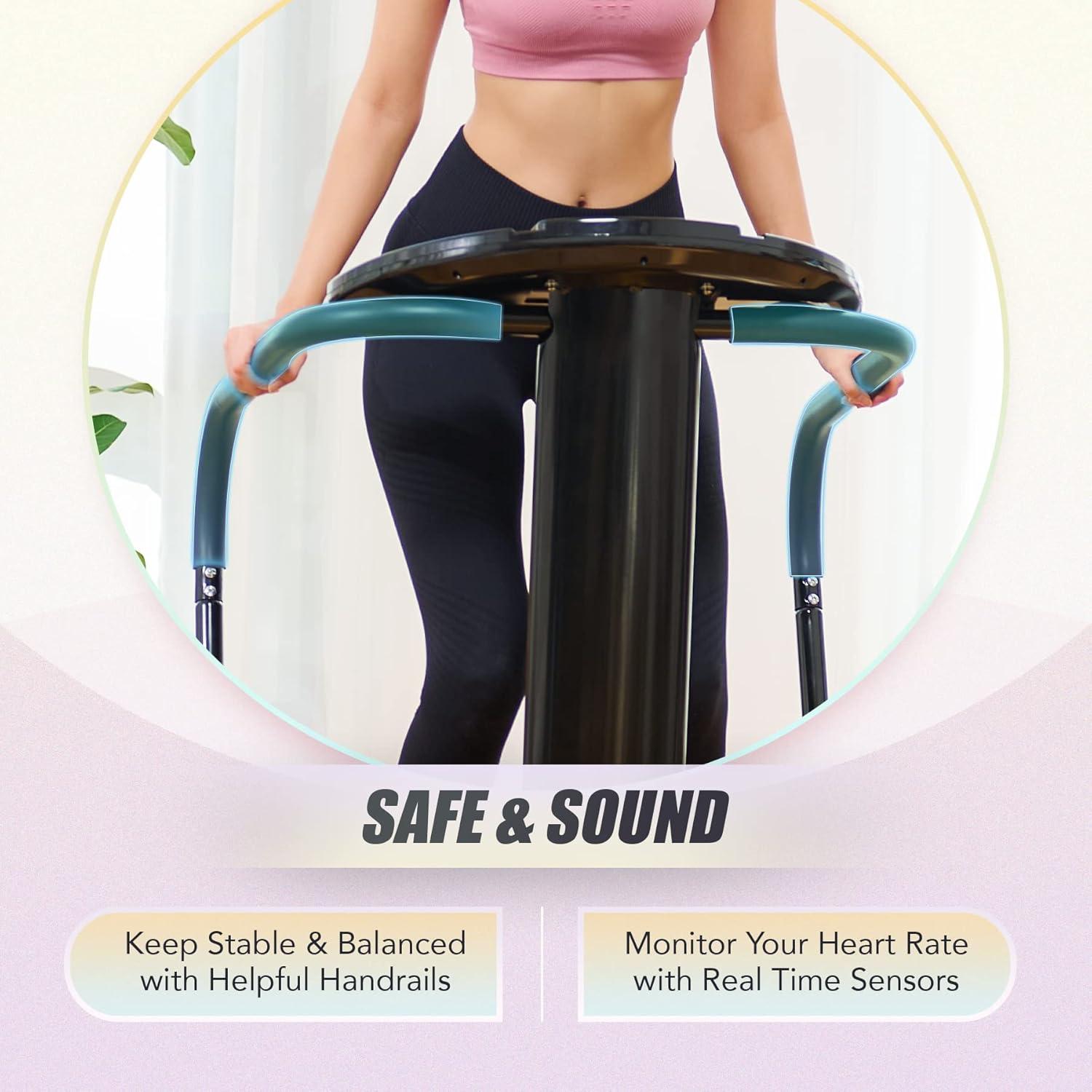 image2000W Whole Body Vibration Platform Exercise Machine with MP3 Player 180 Speed Levels Platform