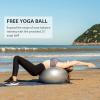 imageZELUS 25in Balance Ball  660lb Inflatable Half Exercise Ball Wobble Board Balance Trainer w Nonslip Base  Half Yoga Ball Strength Training Equipment w 2 Bands Pump Extra Ball IncludedBlack