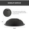 imageZELUS 25in Balance Ball  660lb Inflatable Half Exercise Ball Wobble Board Balance Trainer w Nonslip Base  Half Yoga Ball Strength Training Equipment w 2 Bands Pump Extra Ball IncludedBlack