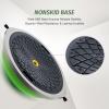 imageZELUS 25in Balance Ball  660lb Inflatable Half Exercise Ball Wobble Board Balance Trainer w Nonslip Base  Half Yoga Ball Strength Training Equipment w 2 Bands Pump Extra Ball IncludedGreen SurfaceGray Base
