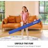 imageZELUS 8 Folding Gymnastics Balance Beam Floor Balance Beam wCarry Handles AntiSlip Base for Kids Beginners ampamp Professional GymnastsBlue