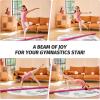 imageZELUS 8 Folding Gymnastics Balance Beam Floor Balance Beam wCarry Handles AntiSlip Base for Kids Beginners ampamp Professional GymnastsPink