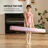 imageZELUS 8 Folding Gymnastics Balance Beam Floor Balance Beam wCarry Handles AntiSlip Base for Kids Beginners ampamp Professional GymnastsPinkPurple