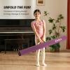 imageZELUS 8 Folding Gymnastics Balance Beam Floor Balance Beam wCarry Handles AntiSlip Base for Kids Beginners ampamp Professional GymnastsPurple