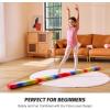 imageZELUS 8 Folding Gymnastics Balance Beam Floor Balance Beam wCarry Handles AntiSlip Base for Kids Beginners ampamp Professional GymnastsRainbow