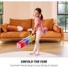 imageZELUS 8 Folding Gymnastics Balance Beam Floor Balance Beam wCarry Handles AntiSlip Base for Kids Beginners ampamp Professional GymnastsRainbow
