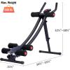 imageZELUS Ab Machine for Home Gym Core Strength Training Equipment for Home Fitness Ab Crunch Coaster with 4 Intensities and Digital Display Foldable Core Trainer for AbdominalAb Machine