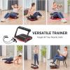 imageZELUS Ab Machine with Resistance Bands for Home Gym 2 in 1 Ab Workout Equipment with Rebound Assist 4 Intensities Core Strength Trainer Whole Body Exercise Fitness Equipment for Home WorkoutsRed