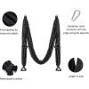 imageZELUS Aerial Yoga Swing Sling Strong Yoga Hammock Kit Set Trapeze Inversion Equipment Include 2 Extensions Straps and Ceiling Mounting KitBlack