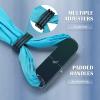 imageZELUS Aerial Yoga Swing Sling Strong Yoga Hammock Kit Set Trapeze Inversion Equipment Include 2 Extensions Straps and Ceiling Mounting KitBlue