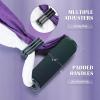 imageZELUS Aerial Yoga Swing Sling Strong Yoga Hammock Kit Set Trapeze Inversion Equipment Include 2 Extensions Straps and Ceiling Mounting KitPurple and White