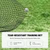 image12x9ft  16x10ft Barricade Backstop Net Ball Sports Barrier Practice Net for Baseball Softball Lacrosse Soccer Basketball and More12x9 ft  Black