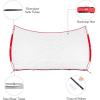 image12x9ft  16x10ft Barricade Backstop Net Ball Sports Barrier Practice Net for Baseball Softball Lacrosse Soccer Basketball and More16x10 ft  Red