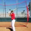 image12x9ft  16x10ft Barricade Backstop Net Ball Sports Barrier Practice Net for Baseball Softball Lacrosse Soccer Basketball and More16x10 ft  Red