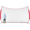 image12x9ft  16x10ft Barricade Backstop Net Ball Sports Barrier Practice Net for Baseball Softball Lacrosse Soccer Basketball and More16x10 ft  Red
