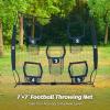 imageZELUS 7 x 7ft Football Trainer Throwing Net  Training Target Practice with 5 Targets  Great for Quarterback  Includes Carry BagBlack