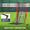 imageZELUS 7x4 ft Football Kicking Net Portable Football Throwing Net with Target Zone Attachment Sideline Training Tool for Kids Adults Punting Kicking Passing Snapping Practice Carry Bag Included