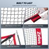 imageZELUS 7x7 ft Baseball Hitting and Pitching Net with Batting Tee 2 Strike Zone Large Ball Collection System Portable Softball Net with Carry Bag for All Skill LevelsRed
