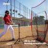 imageZELUS 7x7ft Baseball Net Baseball Softball Practice Net with Tee Baseballs and Carry Bag for Batting Hitting and PitchingNet and teeRed