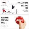 imageZELUS 7x7ft Baseball Net Baseball Softball Practice Net with Tee Baseballs and Carry Bag for Batting Hitting and PitchingNet and teeRed