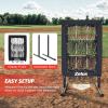 imageZELUS 9Hole Pitching Net HeavyDuty Baseball Net with Authentic Strike Zone ampamp Detachable Stand Height Adjustable Baseball Training Net for Batting Pitching Hitting Softball Aid Equipment 353lb