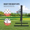 imageZELUS 9Hole Pitching Net HeavyDuty Baseball Net with Authentic Strike Zone ampamp Detachable Stand Height Adjustable Baseball Training Net for Batting Pitching Hitting Softball Aid Equipment 353lb