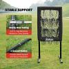 imageZELUS 9Hole Pitching Net HeavyDuty Baseball Net with Authentic Strike Zone ampamp Detachable Stand Height Adjustable Baseball Training Net for Batting Pitching Hitting Softball Aid Equipment 353lb