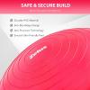 imageZELUS Balance Ball Trainer with Resistance Bands and Foot Pump Inflatable Yoga Ball for Home Gym Workouts 23 Inch Exercise Half Ball for Balance Training Core Strength Fitness More 330lb CapPink