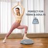 imageZELUS Balance Ball Trainer with Resistance Bands and Foot Pump Inflatable Yoga Ball for Home Gym Workouts 23 Inch Exercise Half Ball for Balance Training Core Strength Fitness More 330lb CapGrey