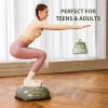 imageZELUS Balance Ball Trainer with Resistance Bands and Foot Pump Inflatable Yoga Ball for Home Gym Workouts 23 Inch Exercise Half Ball for Balance Training Core Strength Fitness More 330lb CapMatcha green