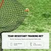 imageZELUS Baseball Net 7 ft x7 ft Softball Hitting ampamp Pitching with Carry Bag Ground Stakes Portable Backstop ampamp Bow Frame Training Equipment for All AgesRED