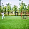 imageZELUS Baseball Net 7 ft x7 ft Softball Hitting ampamp Pitching with Carry Bag Ground Stakes Portable Backstop ampamp Bow Frame Training Equipment for All AgesRed1