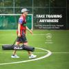 imageZELUS Baseball Net 7 ft x7 ft Softball Hitting ampamp Pitching with Carry Bag Ground Stakes Portable Backstop ampamp Bow Frame Training Equipment for All AgesBlack