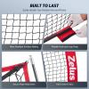 imageZELUS Baseball Net 7 ft x7 ft Softball Hitting ampamp Pitching with Carry Bag Ground Stakes Portable Backstop ampamp Bow Frame Training Equipment for All AgesRed1