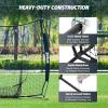imageZELUS Baseball Net 7 ft x7 ft Softball Hitting ampamp Pitching with Carry Bag Ground Stakes Portable Backstop ampamp Bow Frame Training Equipment for All AgesBlack1