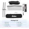 imageZELUS Baseball Net Kit with Baseball Tee and Sock Net 7x7ft Softball Baseball Training Equipment for Hitting and Batting Practice Portable Indoor Outdoor Pitching NetNet and ballBlack
