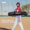 imageZELUS Baseball Net Kit with Baseball Tee and Sock Net 7x7ft Softball Baseball Training Equipment for Hitting and Batting Practice Portable Indoor Outdoor Pitching NetNet and ballBlack
