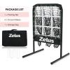 imageZELUS Baseball Net with Target Pockets Pitching Net with Strike Zone Portable Pitcher Trainer Net Height Adjustable Softball Baseball Training Equipment for Hitting and Pitching9 Hole