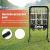 imageZELUS Baseball Net with Target Pockets Pitching Net with Strike Zone Portable Pitcher Trainer Net Height Adjustable Softball Baseball Training Equipment for Hitting and Pitching9 Hole