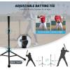 imageZELUS Baseball ampamp Softball Practice Hitting and Pitching Net with Batting Tee Portable Backstop Net with Carry Bag Training Equipment for All AgesBlack