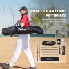 imageZELUS Baseball ampamp Softball Practice Hitting and Pitching Net with Batting Tee Portable Backstop Net with Carry Bag Training Equipment for All AgesBlack