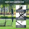 imageZELUS Baseball ampamp Softball Practice Hitting and Pitching Net with Batting Tee Portable Backstop Net with Carry Bag Training Equipment for All AgesBlack