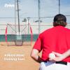 imageZELUS Baseball net and tee 5x5ft 7x7ft Baseball Net for Hitting and Pitching Portable Indoor Outdoor Batting Practice Net with Carry Bag Ball Caddy ampamp Baseballs7x7 Combo Red