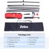 imageZELUS Baseball net and tee 5x5ft 7x7ft Baseball Net for Hitting and Pitching Portable Indoor Outdoor Batting Practice Net with Carry Bag Ball Caddy ampamp Baseballs5X5 Net Tee Red