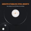 imageZELUS Bumper Plate Set Olympic Weight Plates Rubber Barbell Plates with Stainless Steel Inserts for Weight Lifting Strength Training Workout Olympic Barbell Weight Set 160lb