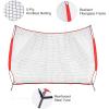 imageZELUS Collapsible Barricade Backstop Net 12x9 ft Net for Lacrosse Baseball Basketball Soccer Field Hockey and Softball Practice Barrier Portable Hitting Net for Backyard Park with Carry Bag