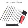 imageZELUS Collapsible Barricade Backstop Net 12x9 ft Net for Lacrosse Baseball Basketball Soccer Field Hockey and Softball Practice Barrier Portable Hitting Net for Backyard Park with Carry Bag