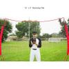 imageZELUS Collapsible Barricade Backstop Net 12x9 ft Net for Lacrosse Baseball Basketball Soccer Field Hockey and Softball Practice Barrier Portable Hitting Net for Backyard Park with Carry Bag