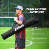 imageZELUS Football Throwing Net Quarterback Training Equipment with 5 Target Pockets Football Practice Throwing Passing Accuracy Trainer with Carry Bag Ground Stakes for Kids AdultsBlack